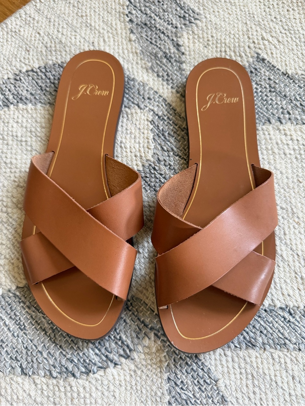 J Crew Cyprus leather sandals